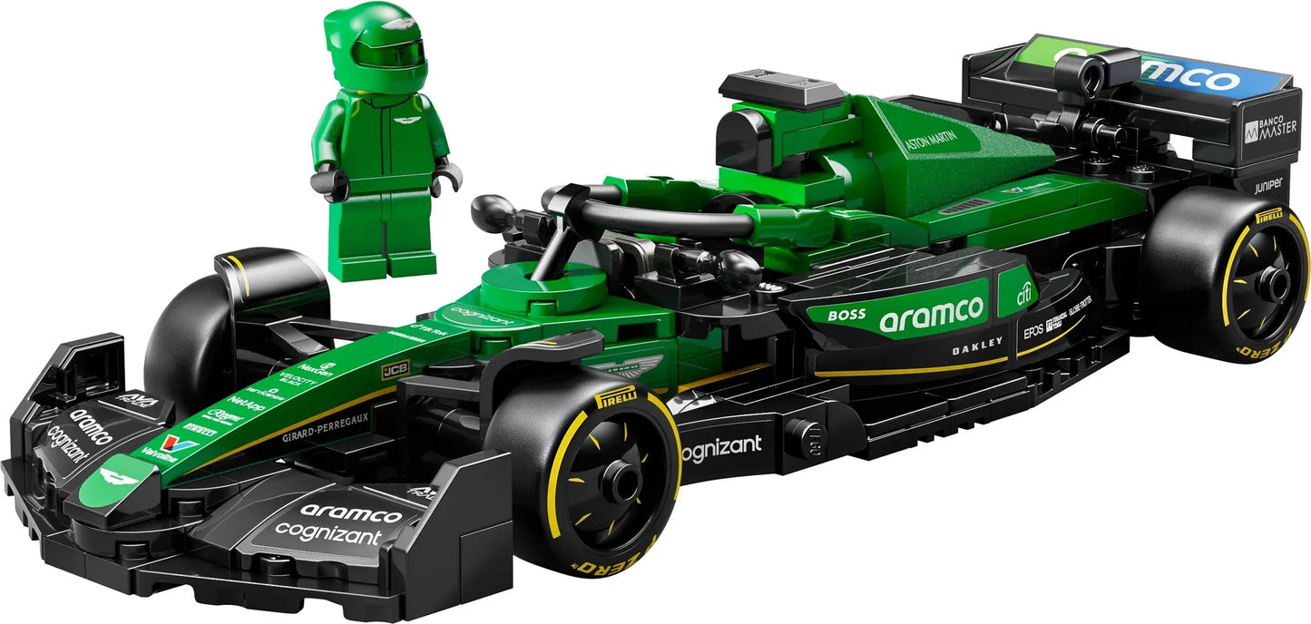 Nástěnný rám pro LEGO® Speed Champions 77245 Závodní auto Aston Martin Aramco F1® AMR24 v provedení s gradientem