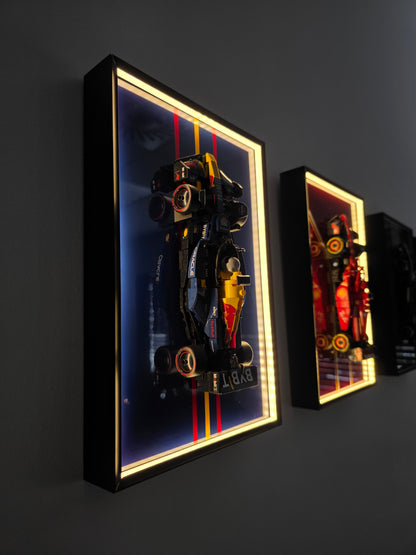 Nástěnný rám pro LEGO® Speed Champions 77243 Závodní auto Oracle Red Bull Racing RB20 F1® v provedení s gradientem