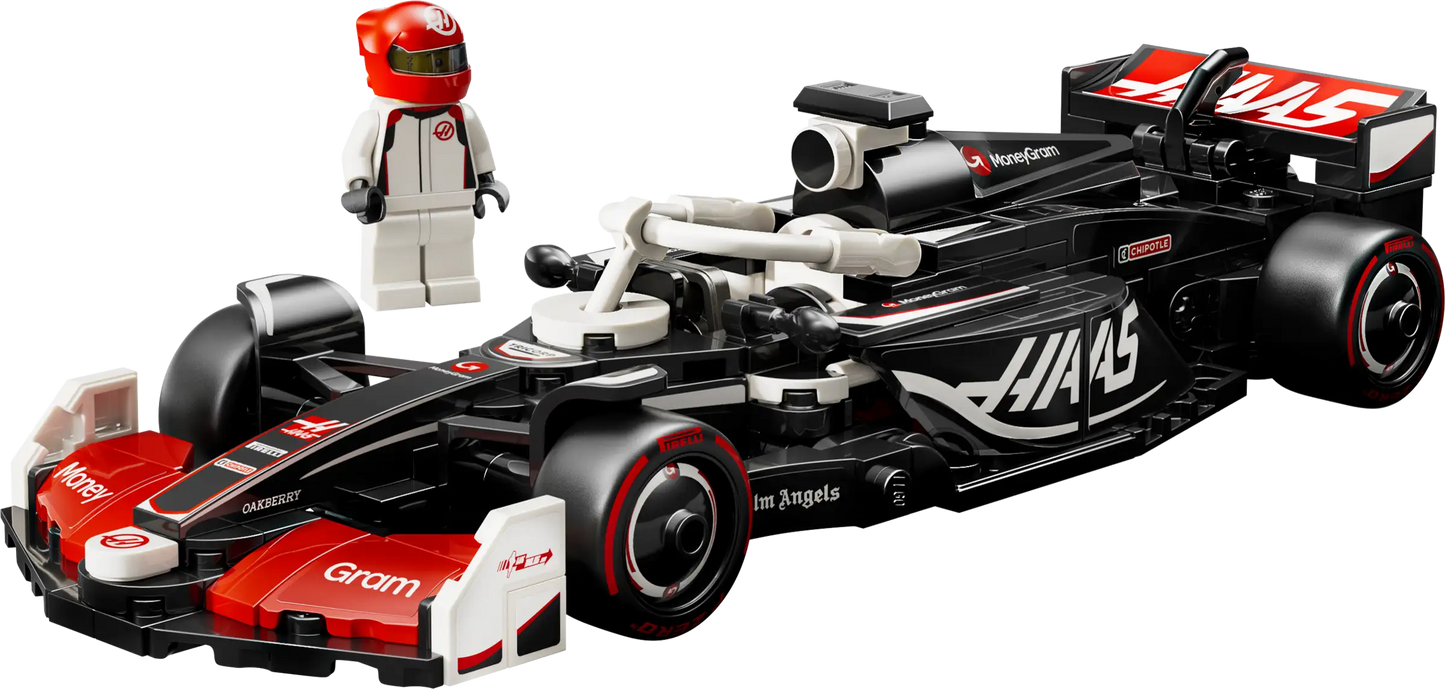 Nástěnný rám pro LEGO® Speed Champions 77250 Závodní auto MoneyGram Haas F1® Team VF-24 v provedení s gradientem