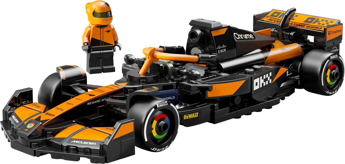Nástěnný rám pro LEGO® Speed Champions 77251 Závodní auto McLaren F1® Team MCL38 v provedení s gradientem