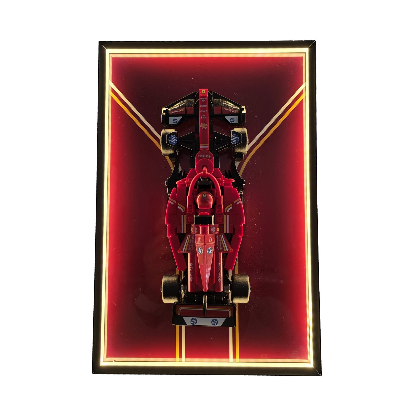 Nástěnný rám pro LEGO® Speed Champions 77243 Závodní auto Oracle Red Bull Racing RB20 F1® v provedení s gradientem