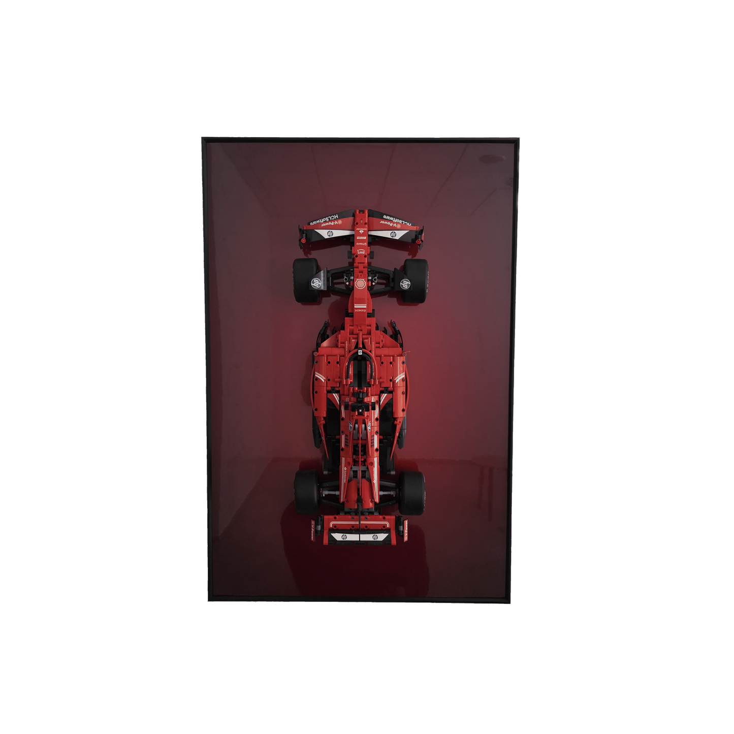 Nástěnný rám pro LEGO® Technic 42207 Auto Ferrari SF-24 F1 v provedení s gradientem