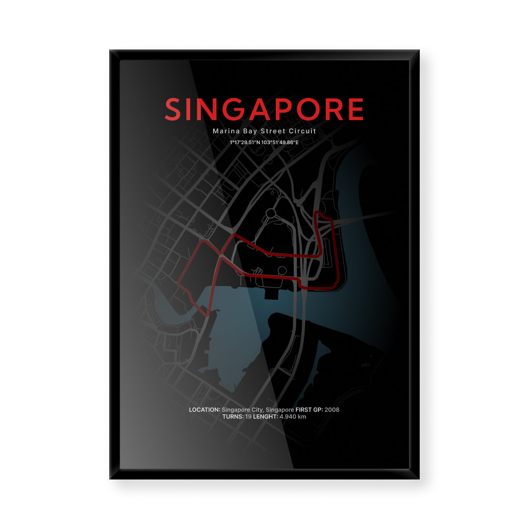 3D Mapa okruhu VC Singapuru