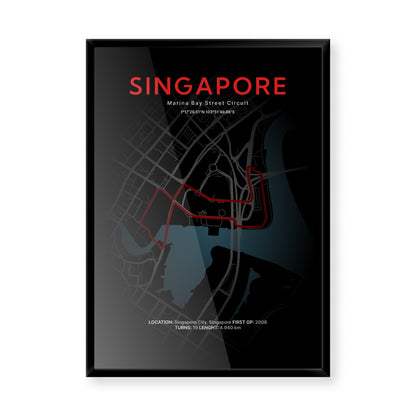 3D Mapa okruhu VC Singapuru