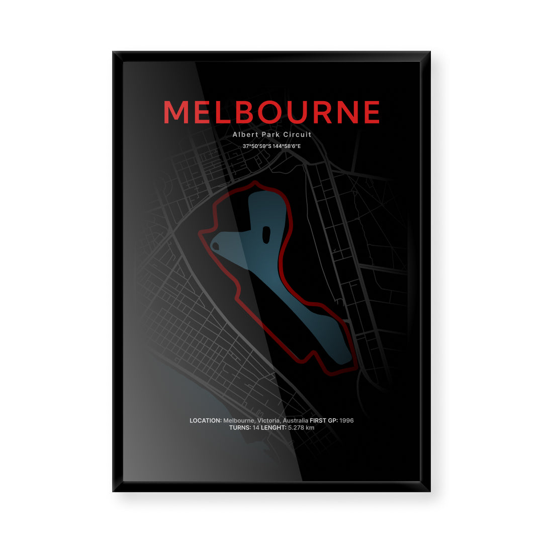 3D Mapa okruhu VC Austrálie